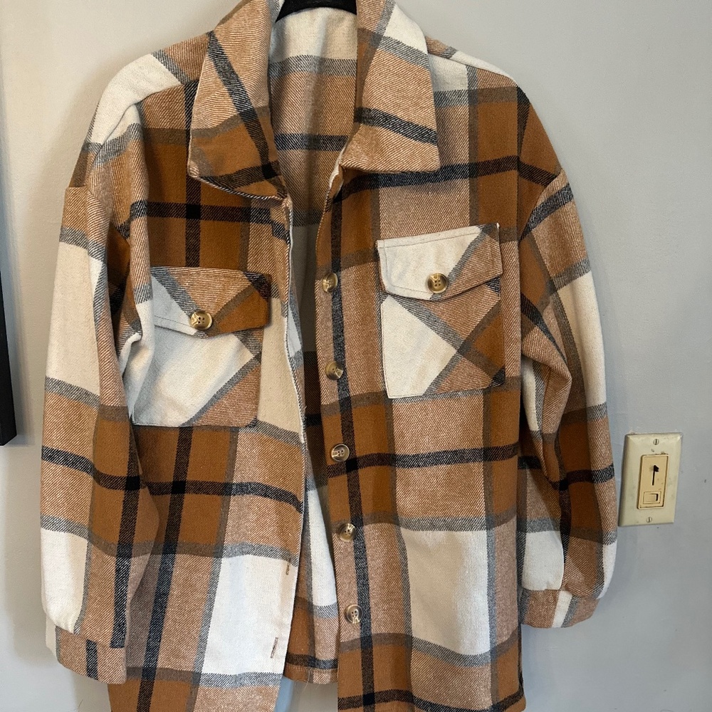 Plaid shacket